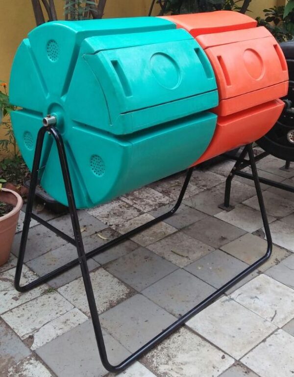 Twin Drum Composter 400 Ltr – Side View